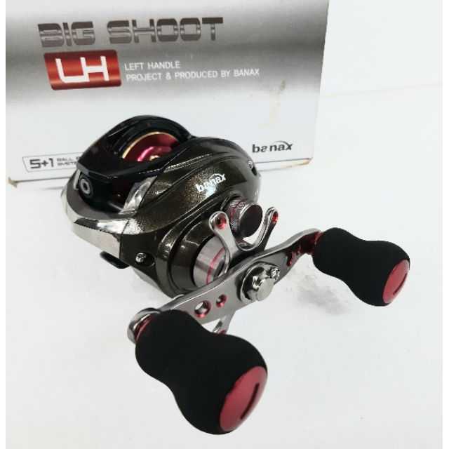 Banax Big Shoot. Left Handle. Bait Casting Reel.