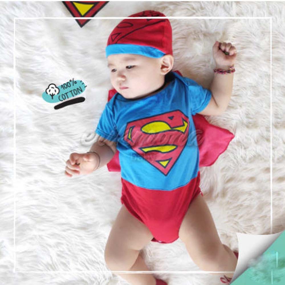 Baju Bayi Laki Laki Jumper Bayi Karakter Super man