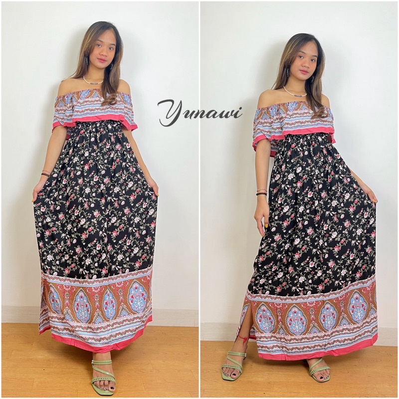 dress sabrina panjang dress bali murah 064