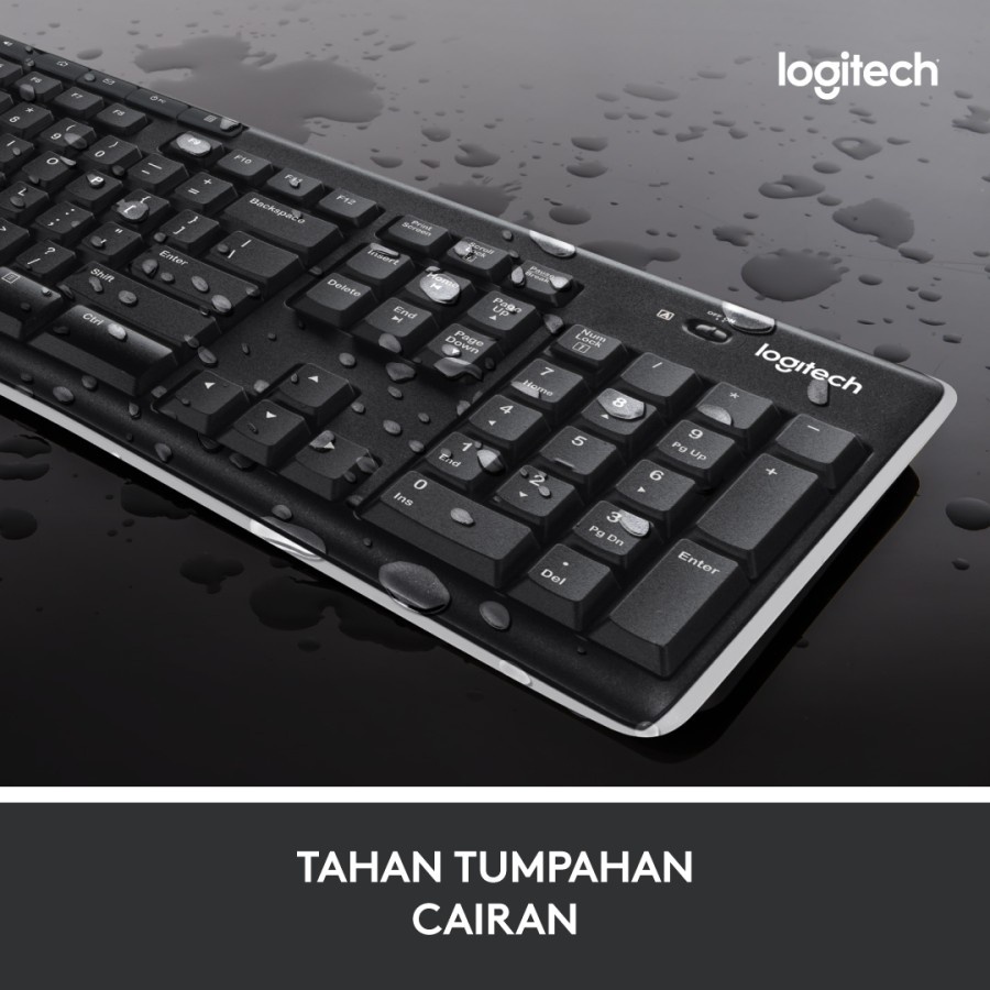 Logitech K270 Keyboard Wireless Full Size - Garansi Resmi