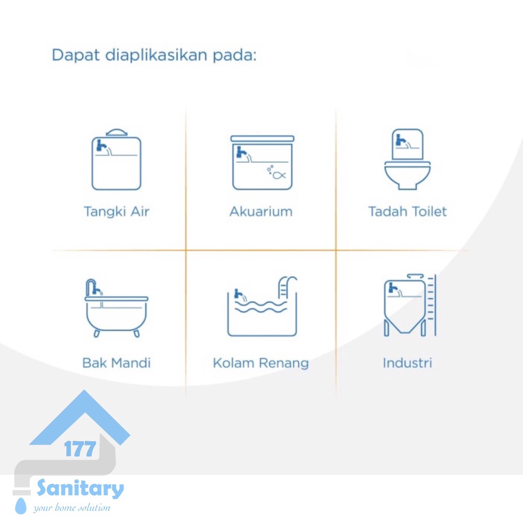 Pelampung VERTICAL velco 1/2 inch original - pelampung bola automatic water level faucet plumbing  otomatis ori keran kran air sanitary177