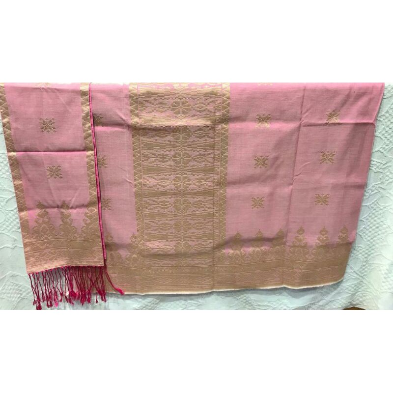 songket silungkang warna pink Soft
