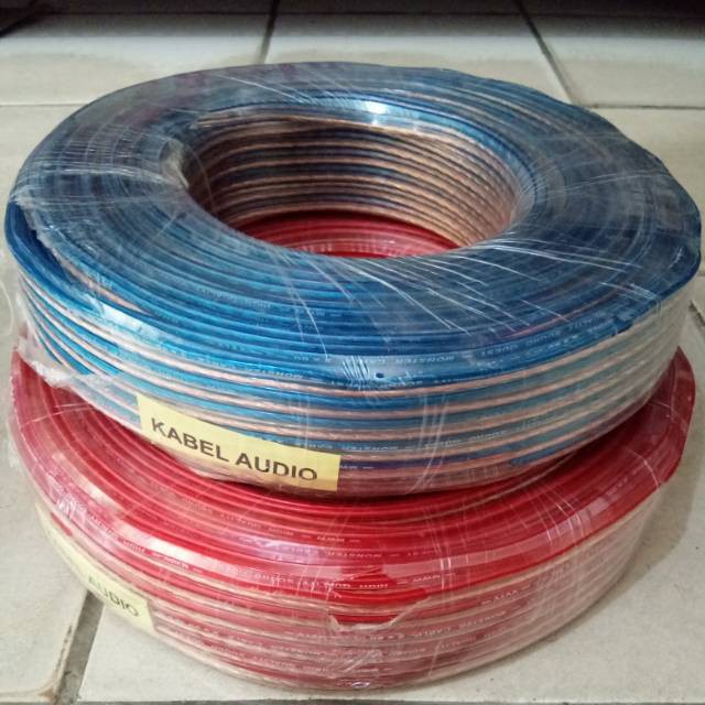 Kabel Transparan 2x30 MONSTER 100Y FULL Serabut GOLD Harga 1 Roll Gulung Cable Audio Kulit Tebal isi 90meter Kable Audio Listrik Ringan