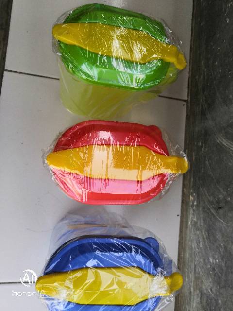 Teko plastik model oval ukuran 2,1 liter