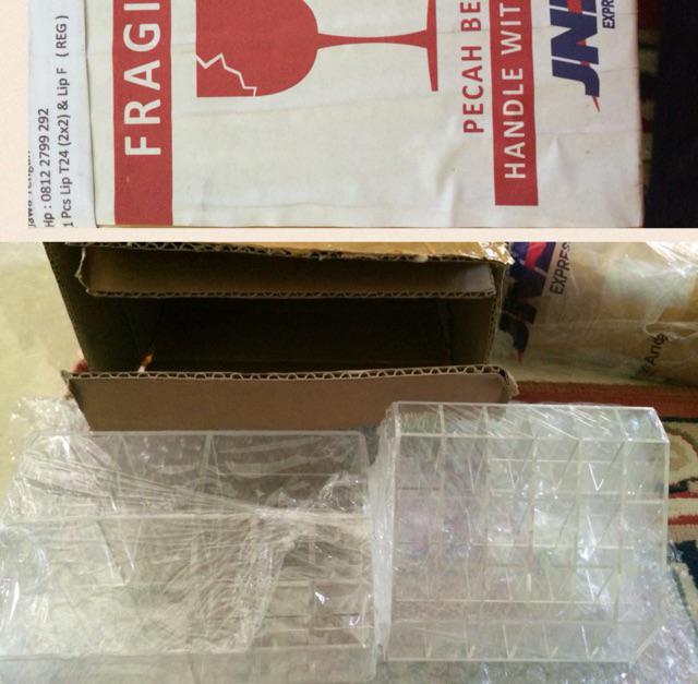 Acrylic Tempat Lipstik Ukuran Kotak 2cm, T24
