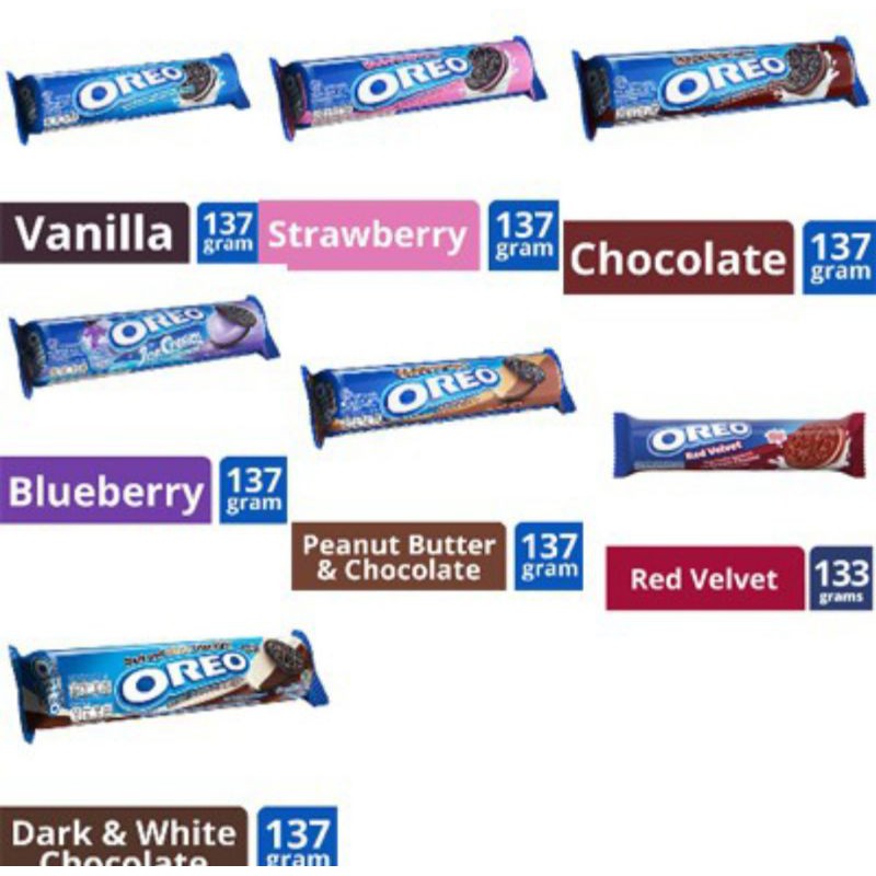 

Oreo All Variant 119 - 133 gram