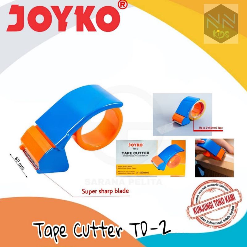 

TAPE CUTTER TD-2/ PEMOTONG PITA PEREKAT/ PEMOTONG LAKBAN/ PEMOTONG ISOLASI/ JOYKO/ PEMOTONG LAKBAN 2"/ 2INCI/ PEMOTONG LAKBAN JOYKO PLASTIK