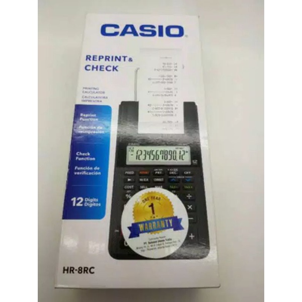 

Kalkulator Casio HR-8RC hr 8rc reprint check original resmi