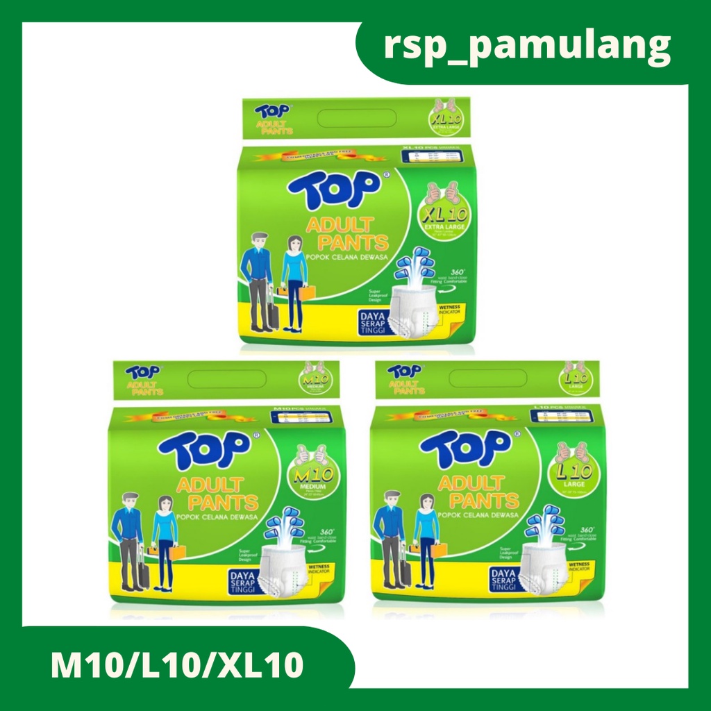 Top Pants (Pampers Celana Dewasa) M10/L10/XL10