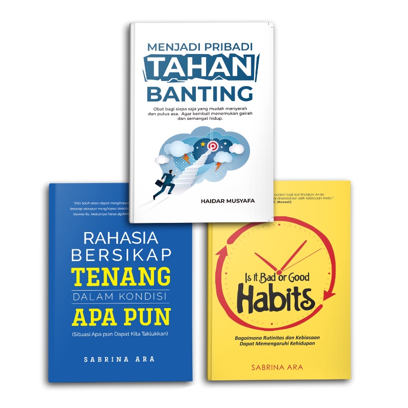 Syalmahat Publishing Paket Buku Motivasi Menjadi Pribadi Tahan Banting, Rahasia Bersikap Tenang Dala