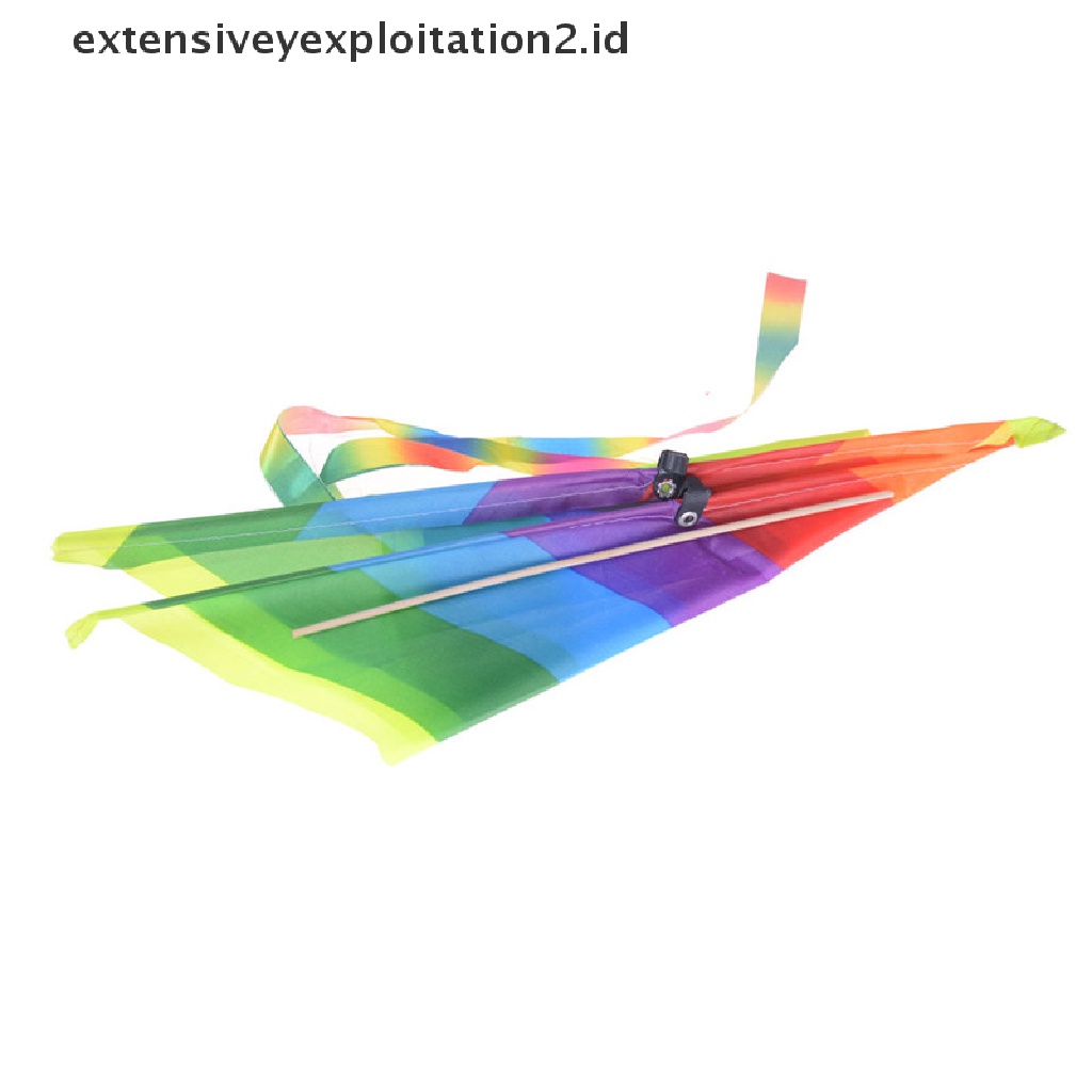 (Hotter) 1pc Baby Kids Outdoor Rainbow Kite No Controlled Stunt Kite Outdoor