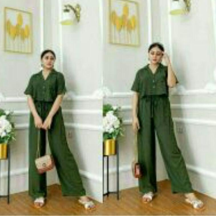 {MURMER} One set crop sinta/One set rayon / setelan wanita lengan pendek