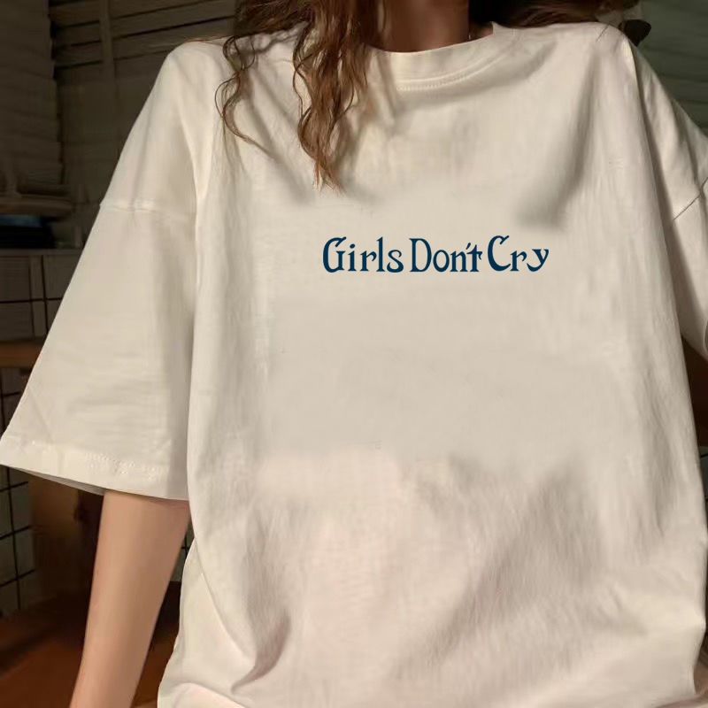 MYSTIQUE.ID-BAJU KAOS GIRLS DON'T CRY T-SHIRT LUCU DAN AESTHETIC