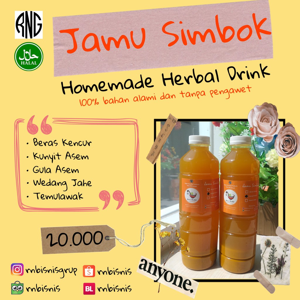 

Jamu Simbok Minuman Herbal Tradisional 500ml