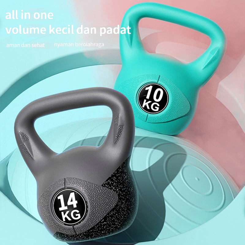 Kettlebell 6KG / Alat Fitness di Rumah latihan membentuk tubuh/ Latihan Beban bel ketel