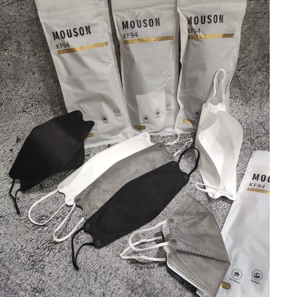 Masker KF94 4ply model convex masker 4D impor KF 94 disposable facemask
