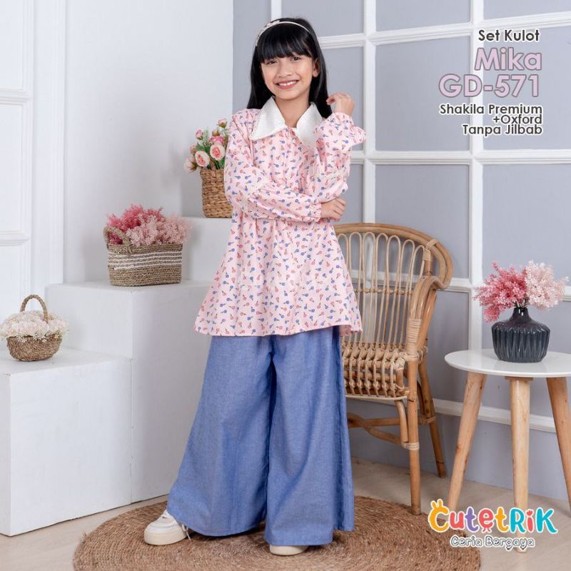 Set Kulot Mika Baju Anak Remaja Tanggung Nyaman