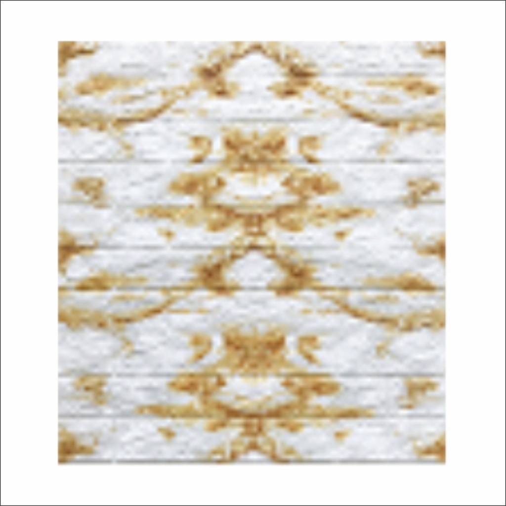 FAYES Wallpaper Dinding Foam 3D Kecil Motif Kayu & Bunga/ walpaper dinding Foam U96-BATUBATA GH14