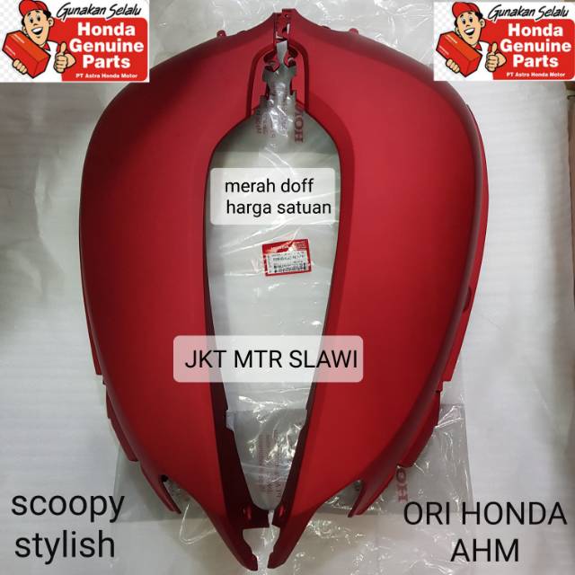 83500-K93-N00ZP (KANAN) ; 83600-K93-N00ZP (KIRI) body bodi belakang cover rr new scoopy f1 esp stylish merah dop 2018-2020 ori honda ahm asli honda