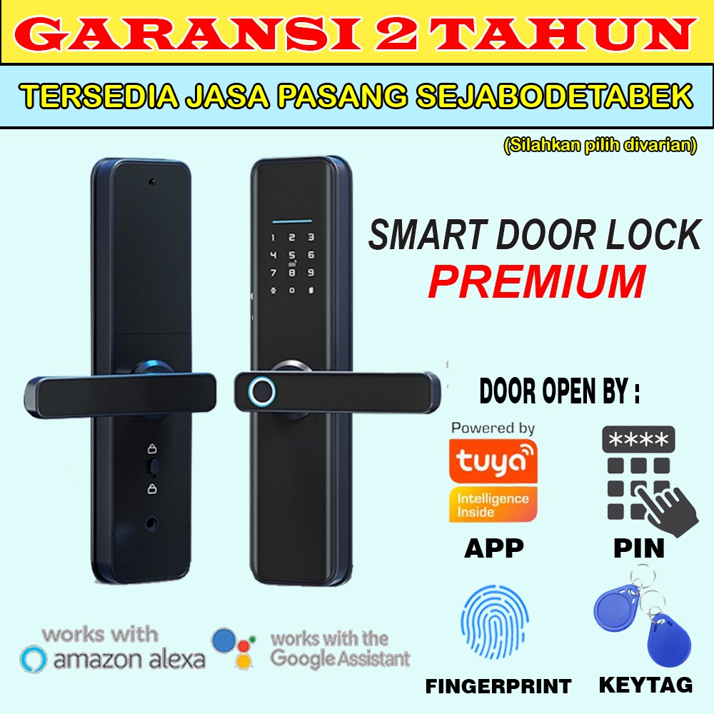 KUNCI PINTU DIGITAL - DIGITAL DOOR LOCK - FINGERPRINT - SIDIK JARI