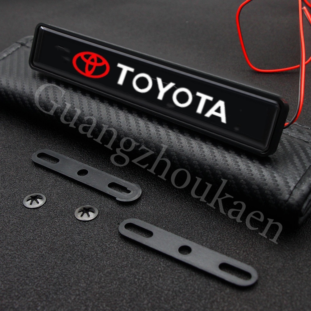 Toyota Lampu LED Logo Untuk Dekorasi Kap Depan Mobil Rush Supra Raize Calya ist Starlet Wish Soluna Corolla