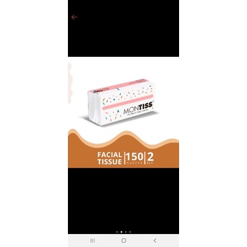 Tisu facial nice 180 sheet 2 ply dan peony dan besmarttis 180sheet montis 150-4