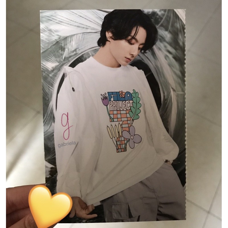 Official BTS Jungkook FILA Back to Nature Postcard - PC Postca Photocard JK FILA Korea KR