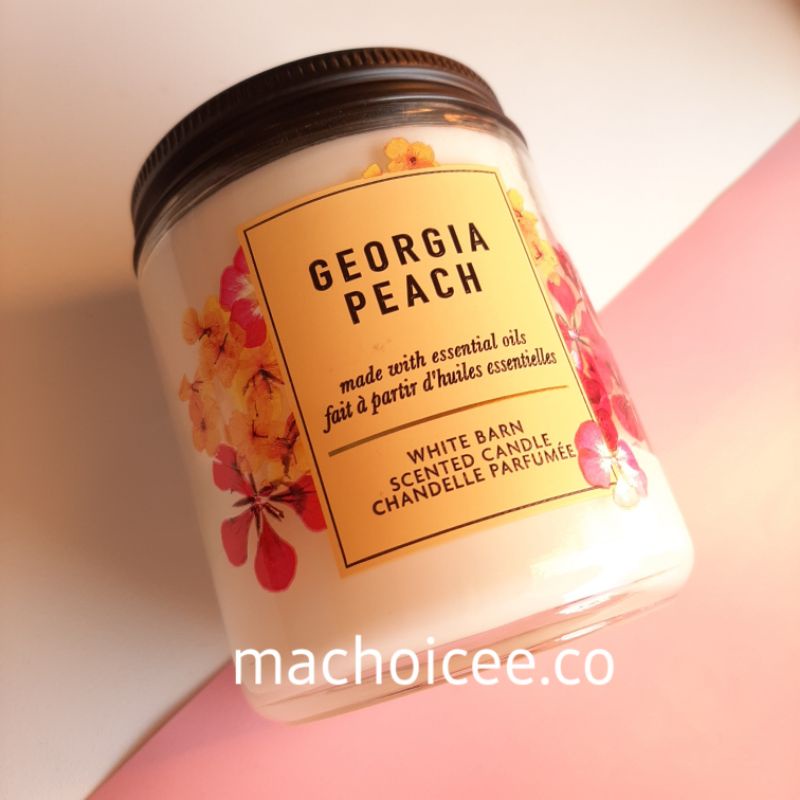 BATH AND BODY WORKS / BBW SCENTED CANDLE GEORGIA PEACH