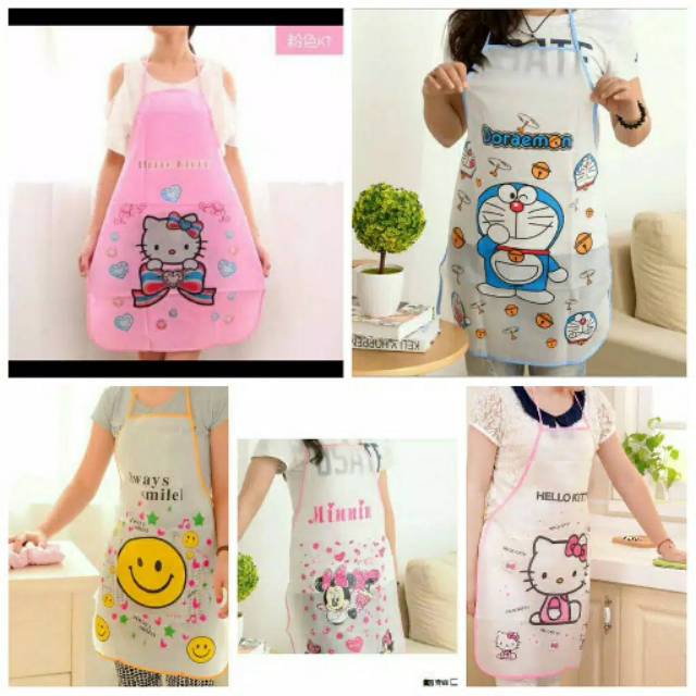 (50 gr)Celemek apron anti air karakter