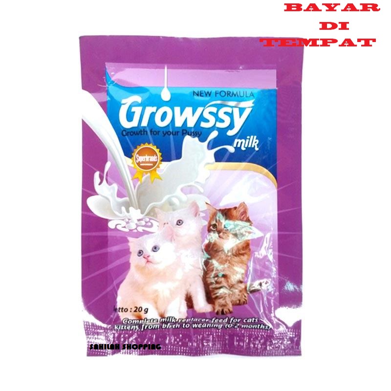 TERLARIS SUSU ANAK KUCING KITTEN PENGGANTI SUSU INDUK TERMURAH 1 SACHET GROWSSY