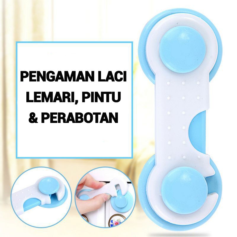 Pengaman laci lemari pintu perabotan dari bayi Lock Band