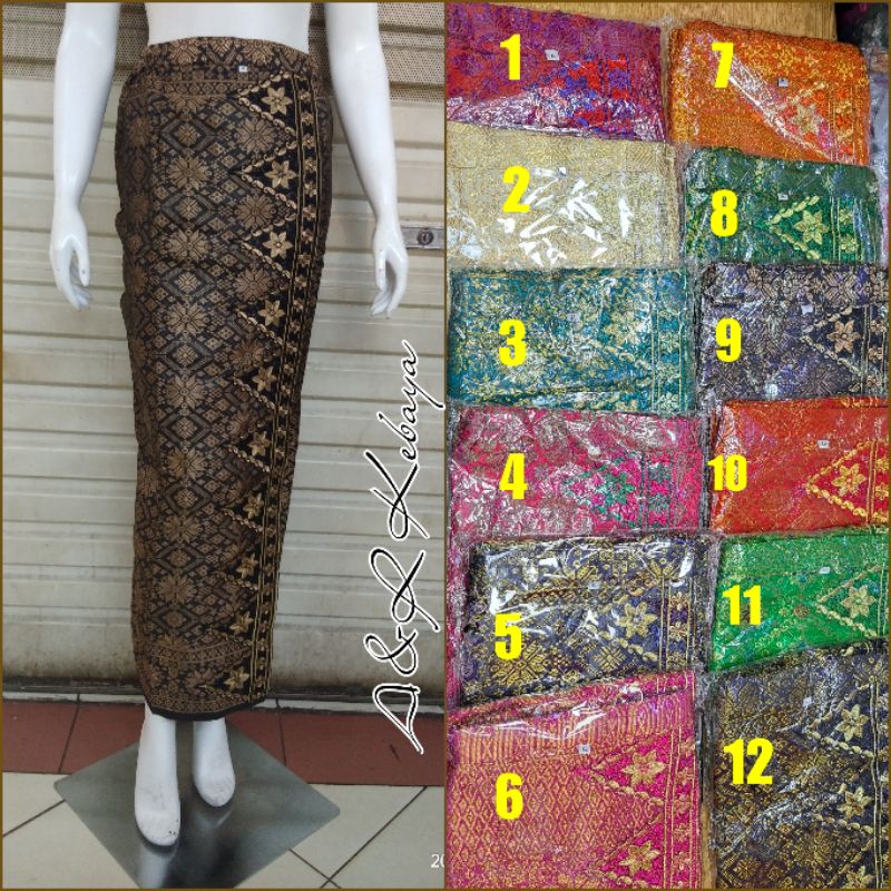 Rok songket bordir