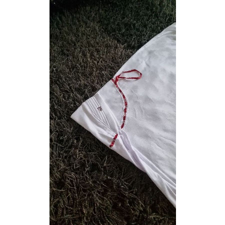 Bergo Jilbab Anak Sekolah Putih Pita Serut l Putih Pita Putih l Putih Pita Merah l Putih Pita Hijau