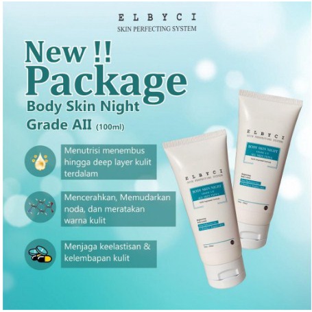 Body Skin Night Grade A II Elbyci / Lotion Pemutih Kulit Badan
