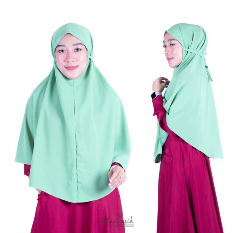 Alantasik - Bergo Siria Tali L Wolfis/ jilbab SIMPEL TALI NON PET HIJAB INSTAN TALI NONPET R.5 R.7