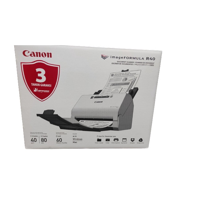 SCANNER CANON DR R40 40 PPM | U-TURN PAPER MECHANISM | ADF - GARANSI RESMI