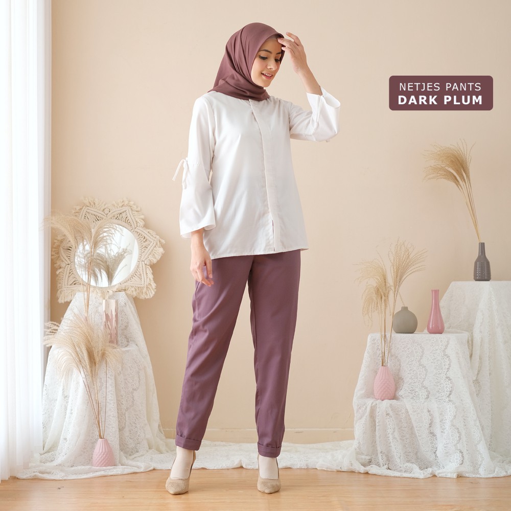 COD - M, L, XL, XXL ORIGINAL Celana Panjang Wanita - NETJES Pants SKU COLOR 2 of 2