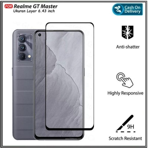 Tempered Glass Full Lem Realme GT Master Oppo Reno6 4G 6.43 Full Cover layar