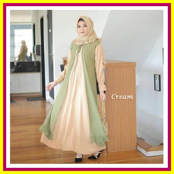 L1_ Baju Model Gamis Abaya Terbaru 2022 Modern Terlaris Mewah Millaty Arab Turki Jersey Jumbo Big Si