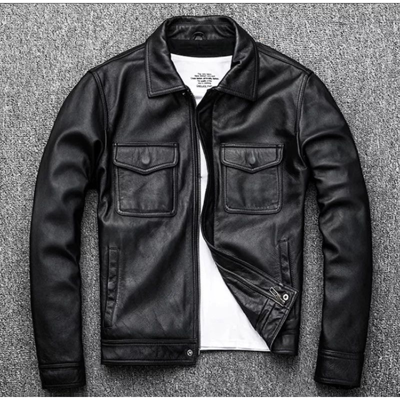 Jaket Kulit Crazy Horse Cowhide Leather - Jacket Trucker