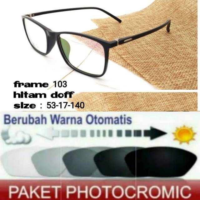 Frame Kacamata Anti Radiasi PHOTOCROMIC, Kaca mata Minus, Kacamata Plus, Kaca mata Terbaru