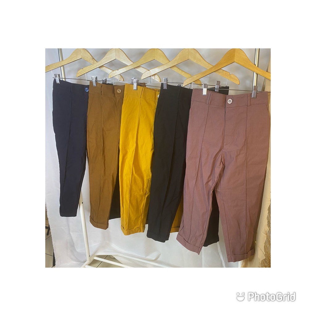 YONA PANTS CELANA 7/8 CELANA WANITA BAHAN KATUN STRETCH