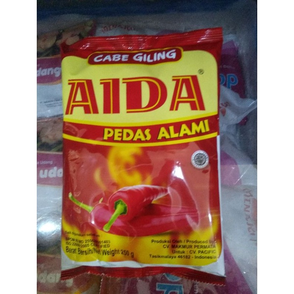 

AIDA Cabe Bubuk (Pedas Alami) 250gr