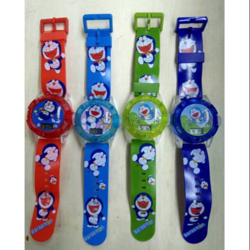 jam tangan anak cowok laser lampu musik 3in1