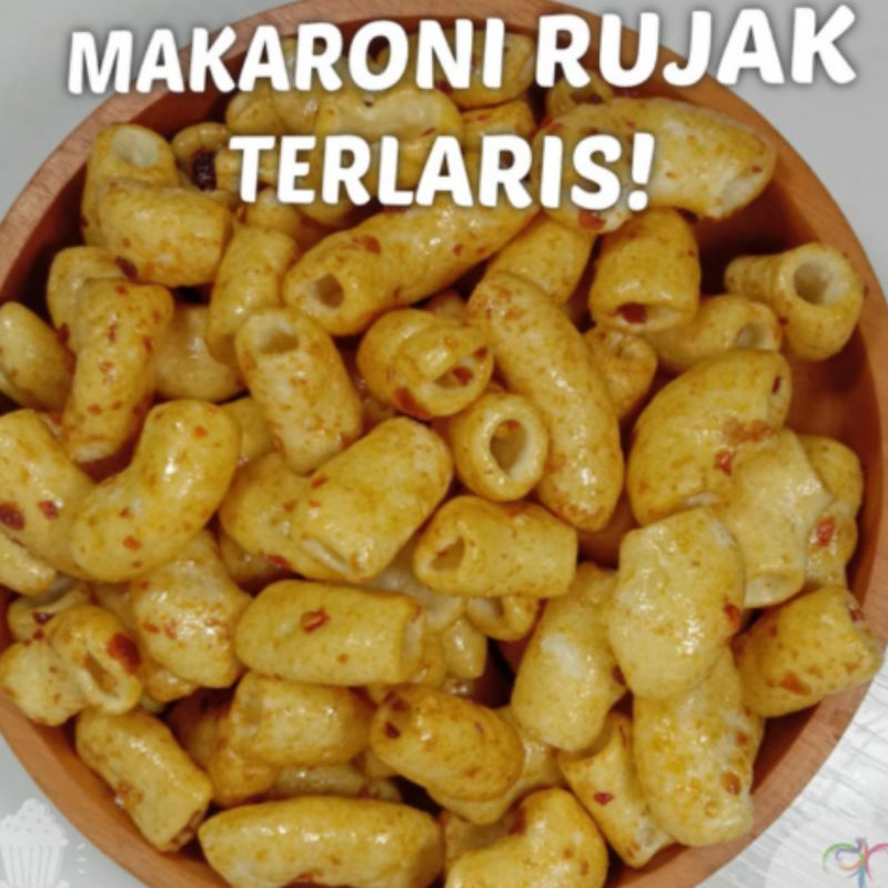 TERLARIS 500GR MAKRONI RUJAK / KERUPUK KRIWIL BANTAT MURAH/ KERUPUK MAWAR SEBLAK VIRAL