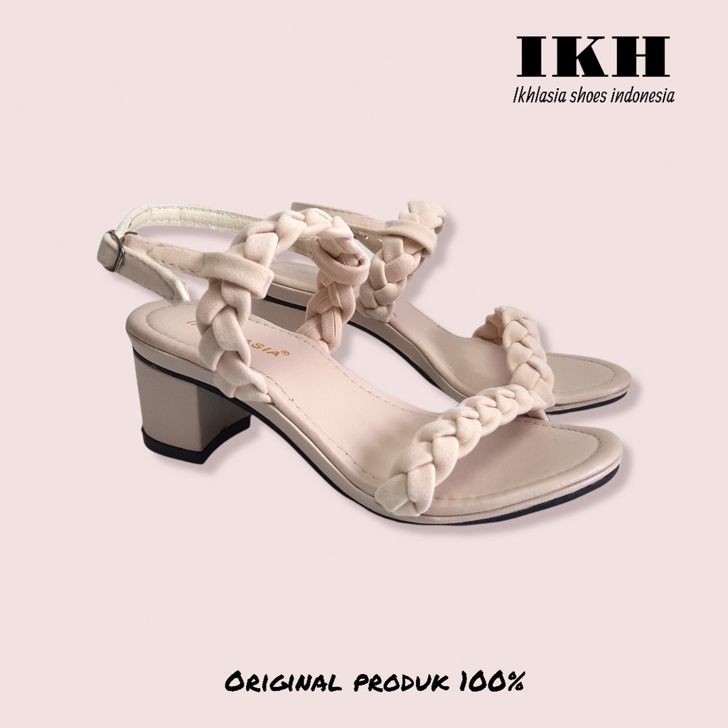 Ikhlasia Sandal Wanita Hak Tahu Kepang HT61