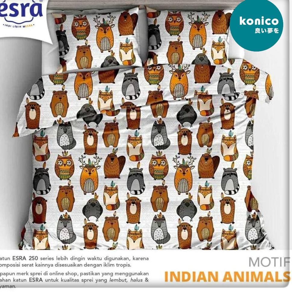 IMPOR TERBARUKONICO kain Katun sprei Meteran Motif karakter anak ANIMAL KINGDOM Tabur Star Esra Gro