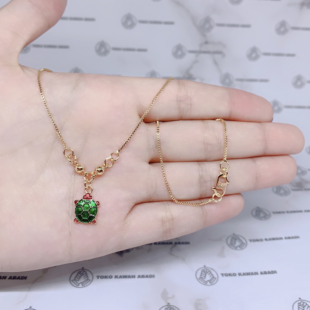 Xuping Gold Kalung Anak Perempuan Liontin Kura - Kura *12