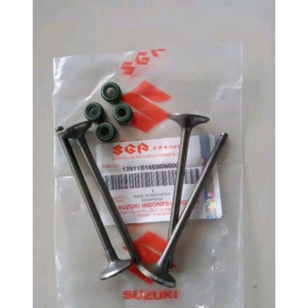 klep set +seal klep set satria Fu karbu ori