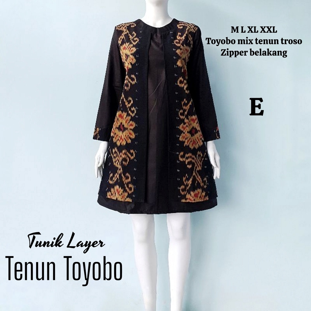 Tunik layer tenun toyobo